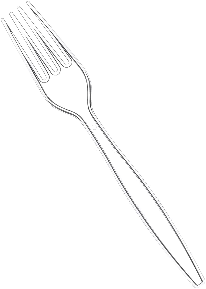 Heavy Duty Clear Plastic Knives [100 Count] | Strong & Sturdy, Disposable, Crack & Warp-Resistant, Heat-Resistant, Hot or Cold Foods, Parties, Events, Dinners & Brunches
