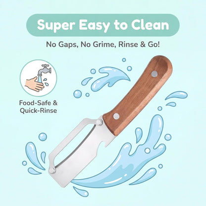 2-in-1 Multifunctional Knife Peeler, Stainless Steel Fruit & Vegetable Peeler with Ergonomic Handle Kitchen Tool for Fruit Veggie Pumpkin Papaya Zucchini Peeling Potato Carrot Peeler