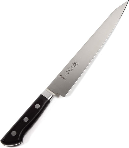 Japanese Chef Knife INOX AUS-8A Stainless Steel Black Pakkawood Handle, Gyuto 9.5-inch (240mm)