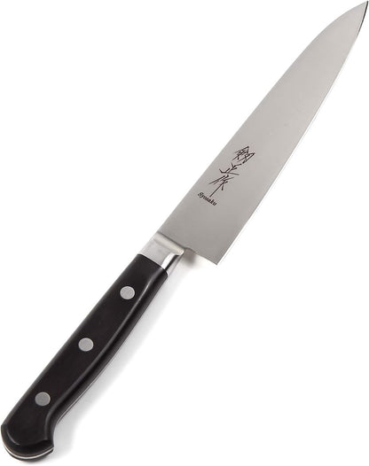 Japanese Chef Knife INOX AUS-8A Stainless Steel Black Pakkawood Handle, Gyuto 9.5-inch (240mm)