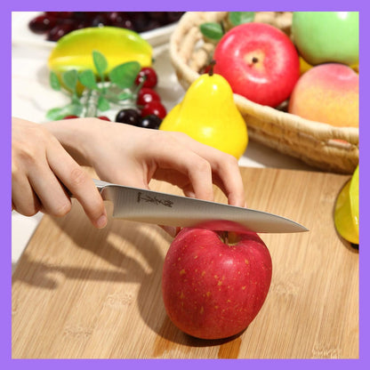 Japanese Chef Knife INOX AUS-8A Stainless Steel Black Pakkawood Handle, Gyuto 9.5-inch (240mm)