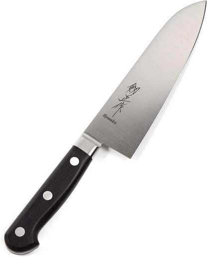 Japanese Chef Knife INOX AUS-8A Stainless Steel Black Pakkawood Handle, Gyuto 9.5-inch (240mm)