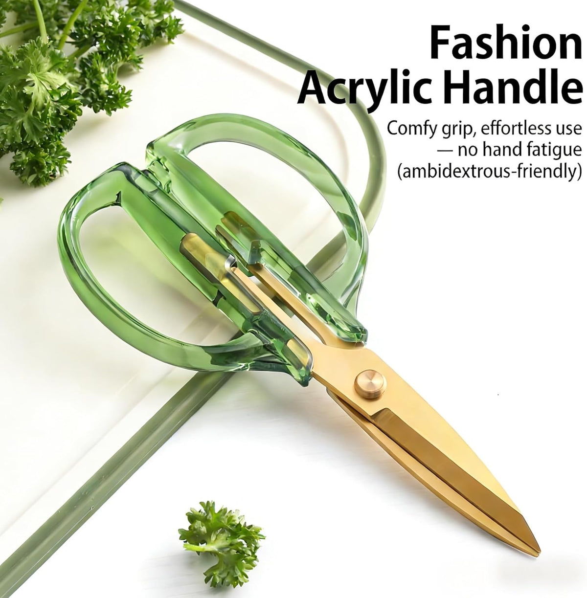 Kitchen Shears Scissors&Sharp Scissors, 7.7inch Cooking Scissor-Meat and Poultry Shears, Dishwasher Safe, Acrylic Handel Scissors All Purpose Stainless Steel Utility Scissor