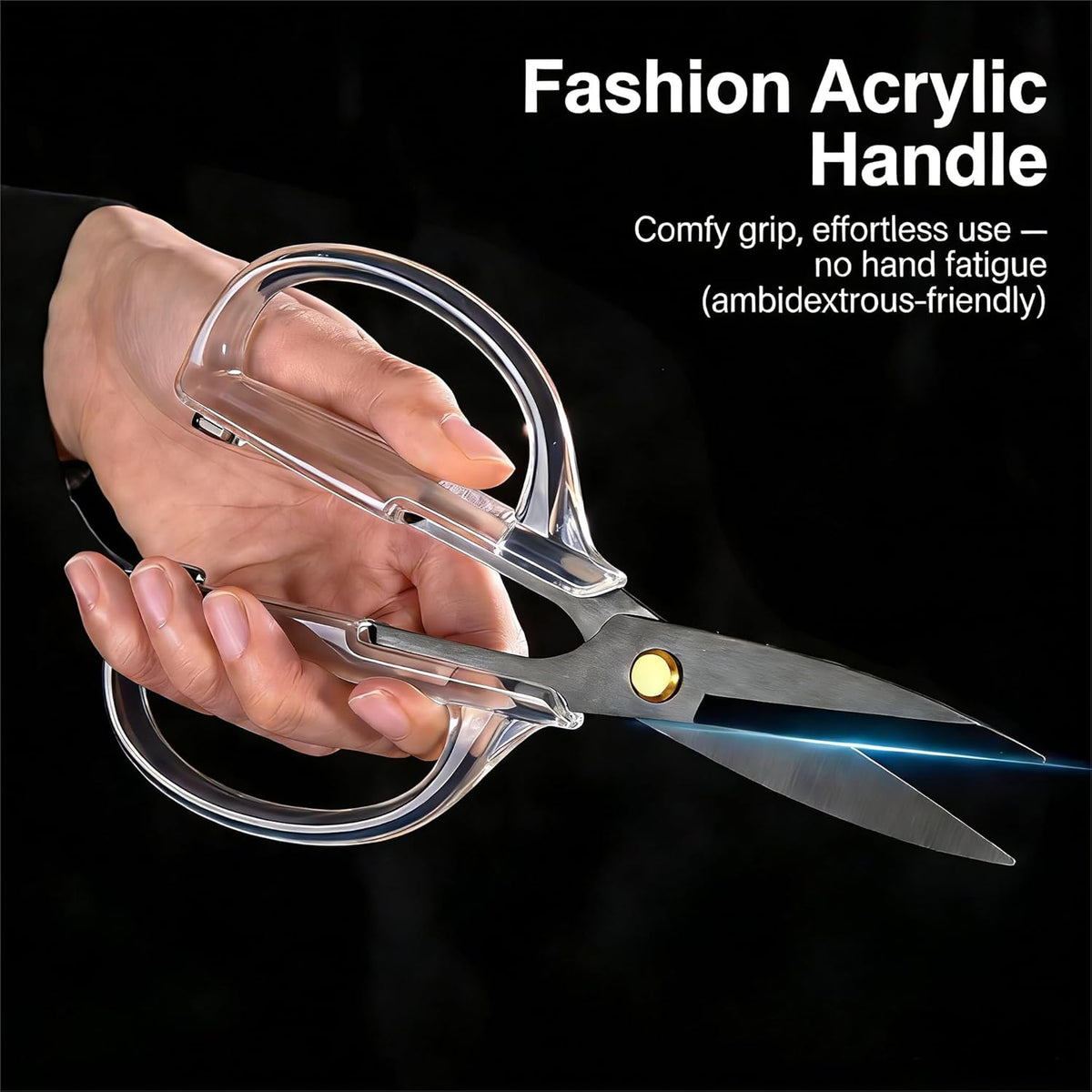 Kitchen Shears Scissors&Sharp Scissors, 7.7inch Cooking Scissor-Meat and Poultry Shears, Dishwasher Safe, Acrylic Handel Scissors All Purpose Stainless Steel Utility Scissor