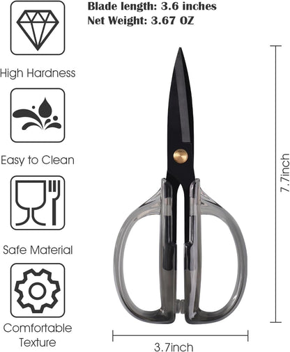 Kitchen Shears Scissors&Sharp Scissors, 7.7inch Cooking Scissor-Meat and Poultry Shears, Dishwasher Safe, Acrylic Handel Scissors All Purpose Stainless Steel Utility Scissor