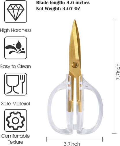 Kitchen Shears Scissors&Sharp Scissors, 7.7inch Cooking Scissor-Meat and Poultry Shears, Dishwasher Safe, Acrylic Handel Scissors All Purpose Stainless Steel Utility Scissor