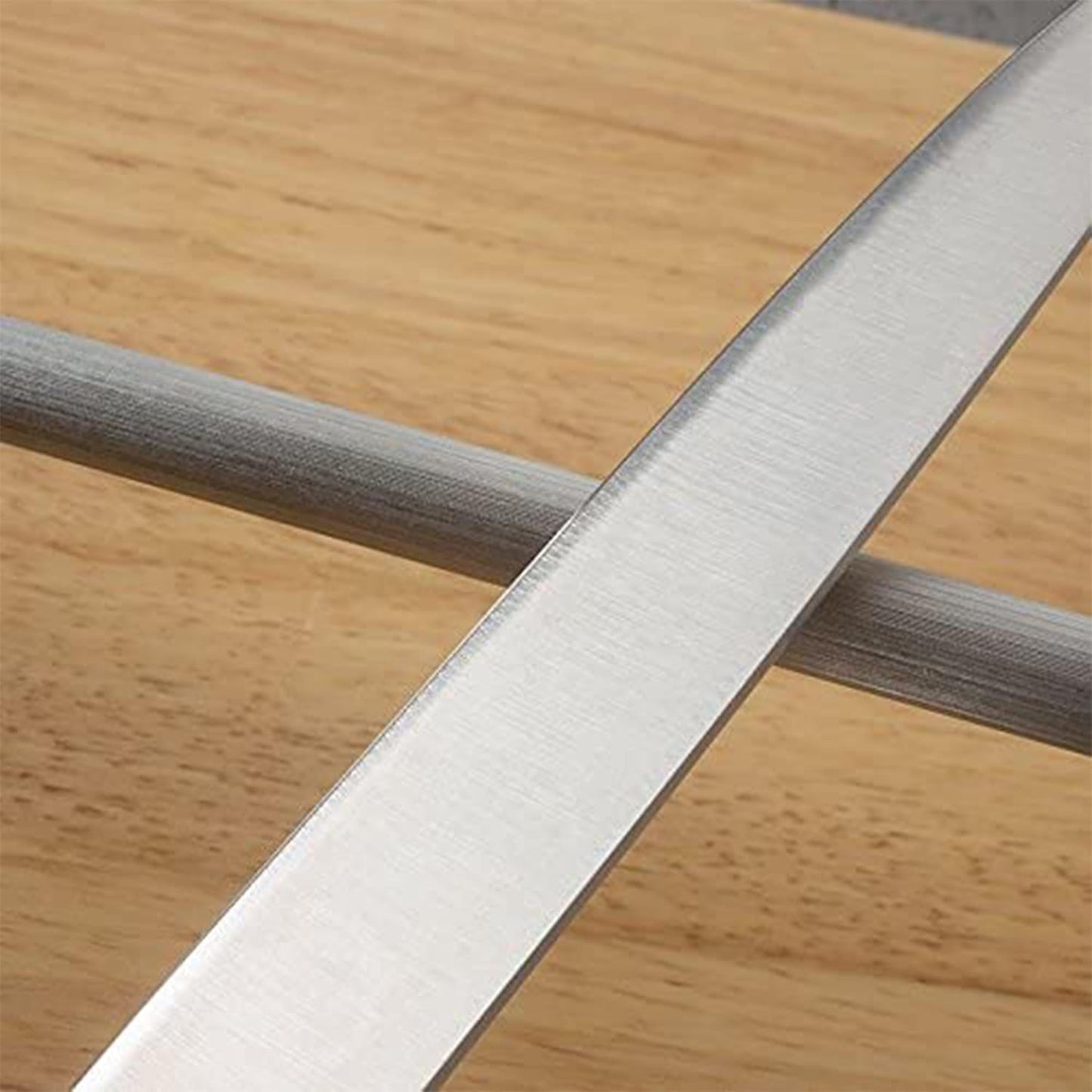 12-Inch Knife Sharpening Rod, Fine Carbon Honing Steel, Black Handle | Nickel-chrome Plated, Magnetized Rod Realigns Knife Edges, Non-slip Grip and Hanging Loop, Wipe Dry
