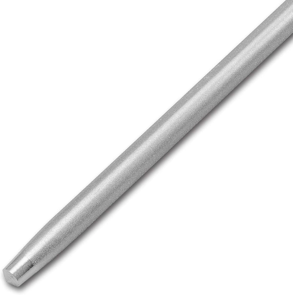 12-Inch Knife Sharpening Rod, Fine Carbon Honing Steel, Black Handle | Nickel-chrome Plated, Magnetized Rod Realigns Knife Edges, Non-slip Grip and Hanging Loop, Wipe Dry