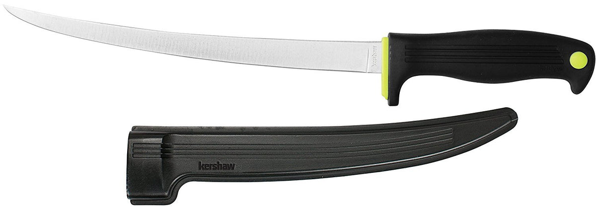 Kershaw 7" Clearwater Fish Fillet Knife, Black, 7 Inch Blade
