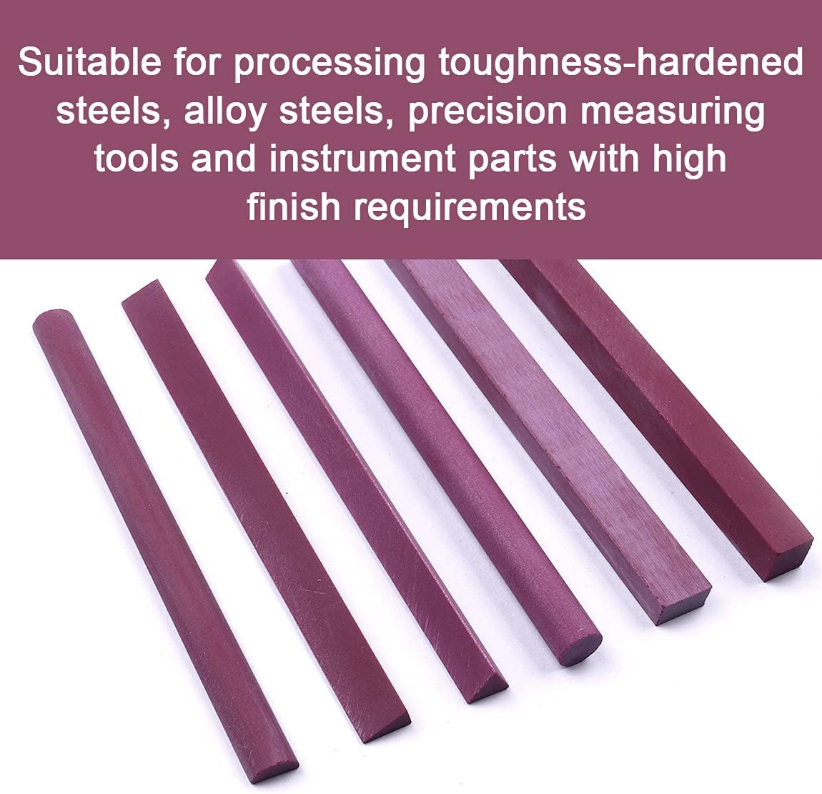 Polishing Stone, 6pcs Grit 3000# Ruby Whetstone Polishing Stone Oilstone Graver Sharpening Tool 6 Shapes,Square/Triangle/Semicircle/Cylindrical/Edge/Rectangle