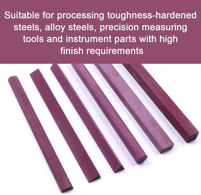 Polishing Stone, 6pcs Grit 3000# Ruby Whetstone Polishing Stone Oilstone Graver Sharpening Tool 6 Shapes,Square/Triangle/Semicircle/Cylindrical/Edge/Rectangle