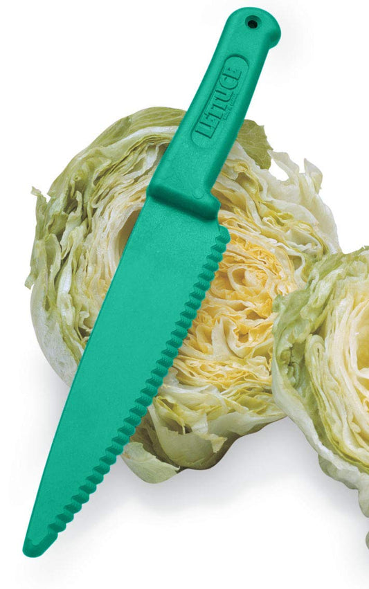 586 , Blue Lettuce Knife, 11.25in/28.5cm
