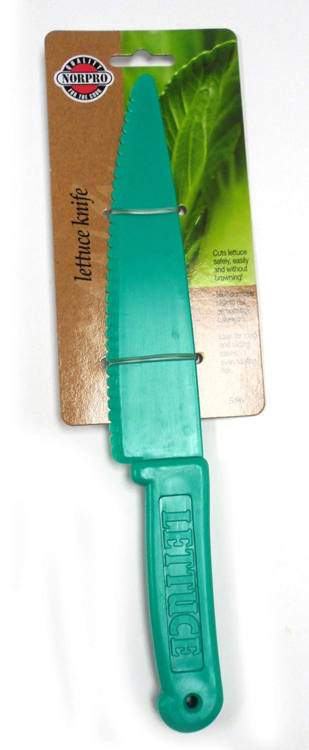586 , Blue Lettuce Knife, 11.25in/28.5cm