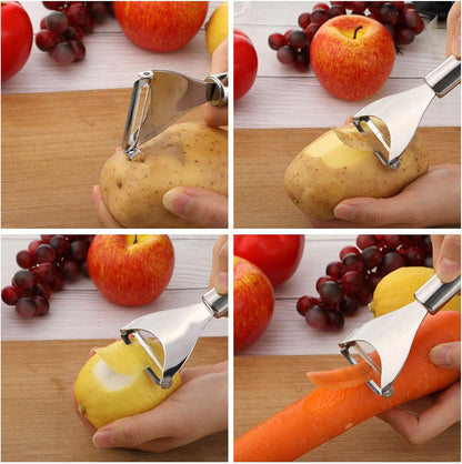 2 Pcs Lemon Peeler Zester Stainless Steel Citrus Orange Peeler Tool Fruit Cheese Grater Channel Knife Scraper for Kitchen Bar Restaurant