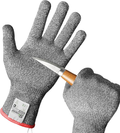 2 Pairs Core ANSI A6 Cut Resistant Gloves, Food Grade, CR1401, S | Non PFAS, No Glass Fiber, for Kitchen Food Prep, Mandolin Slicing, Meat Cutting, Oyster Shucking, Fish Fillet Processing