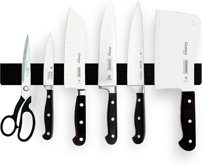 16 Inch Black Wood Knife Magnetic Strip - Wall Kitchen Magnetic Rack Holder