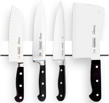 16 Inch Black Wood Knife Magnetic Strip - Wall Kitchen Magnetic Rack Holder