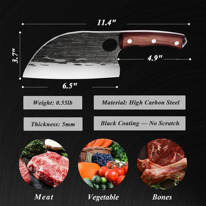 Damascus Chef Knife Set - Japanese Nakiri Utility Paring Knives Sharp Gyuto Meat Cleaver for Home Kitchen Gift Idea
