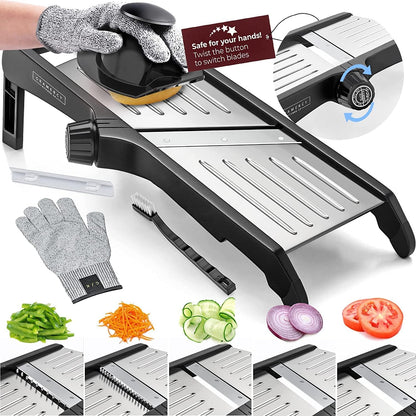 Gramercy Mandoline Food Slicer With 12 Slice Settings, LITE Edition