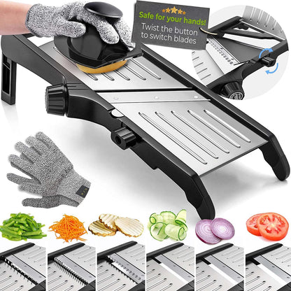 Gramercy Mandoline Food Slicer With 12 Slice Settings, LITE Edition