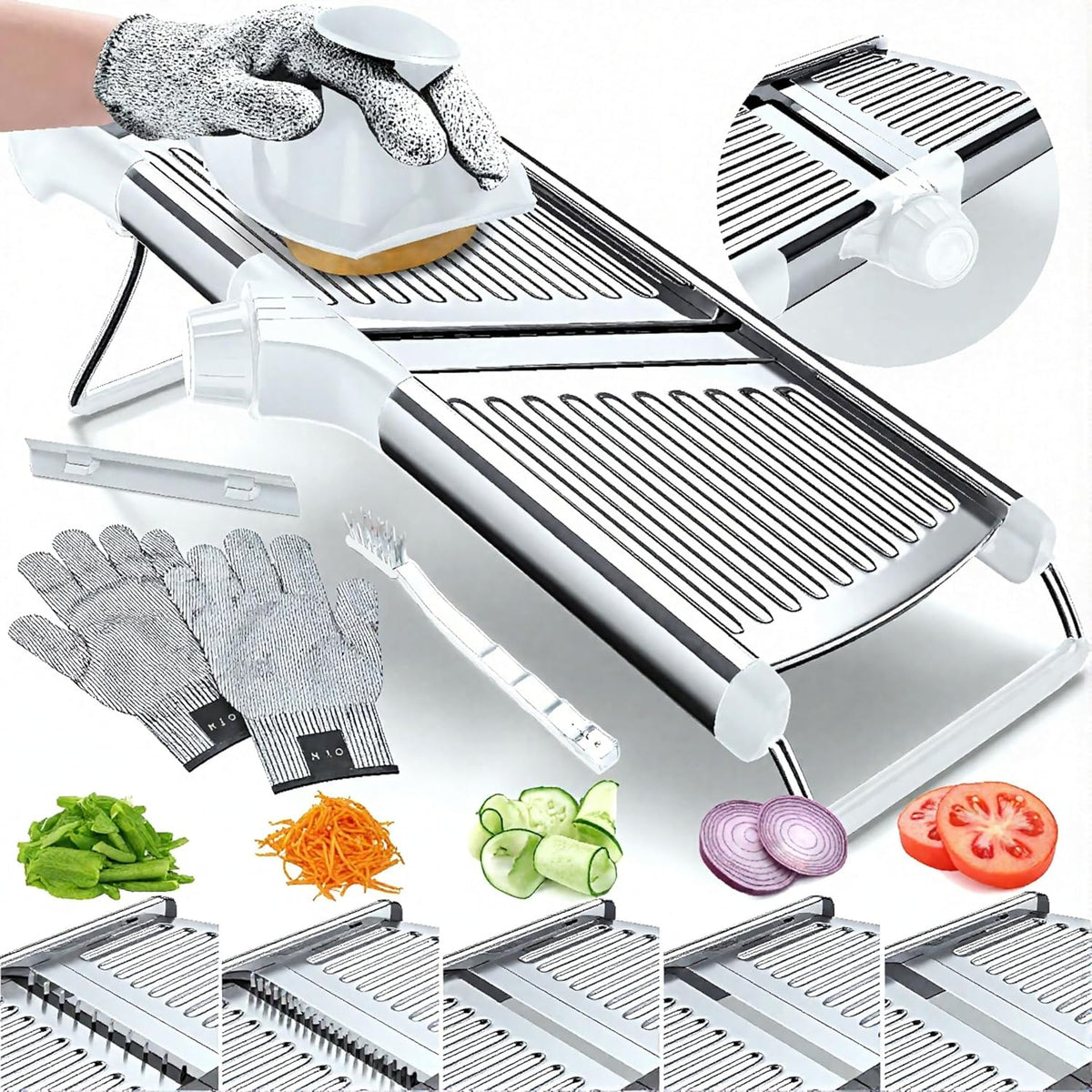 Gramercy Mandoline Food Slicer With 12 Slice Settings, LITE Edition