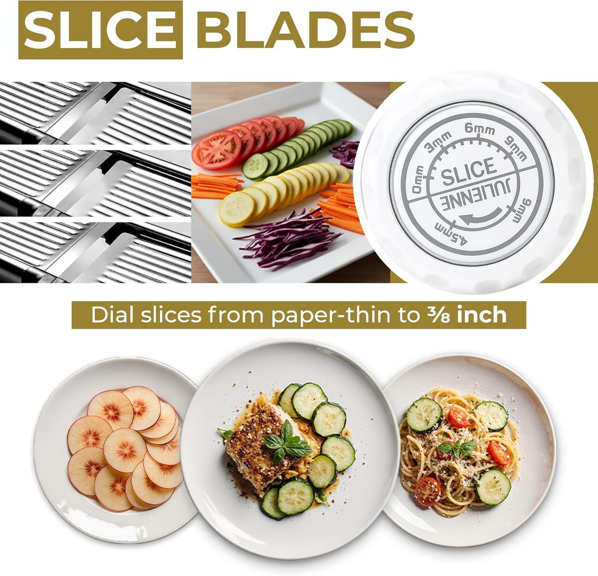 Gramercy Mandoline Food Slicer With 12 Slice Settings, LITE Edition