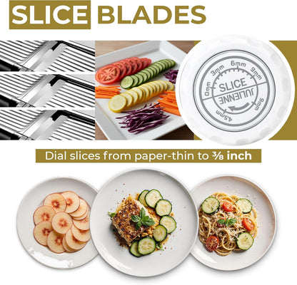 Gramercy Mandoline Food Slicer With 12 Slice Settings, LITE Edition
