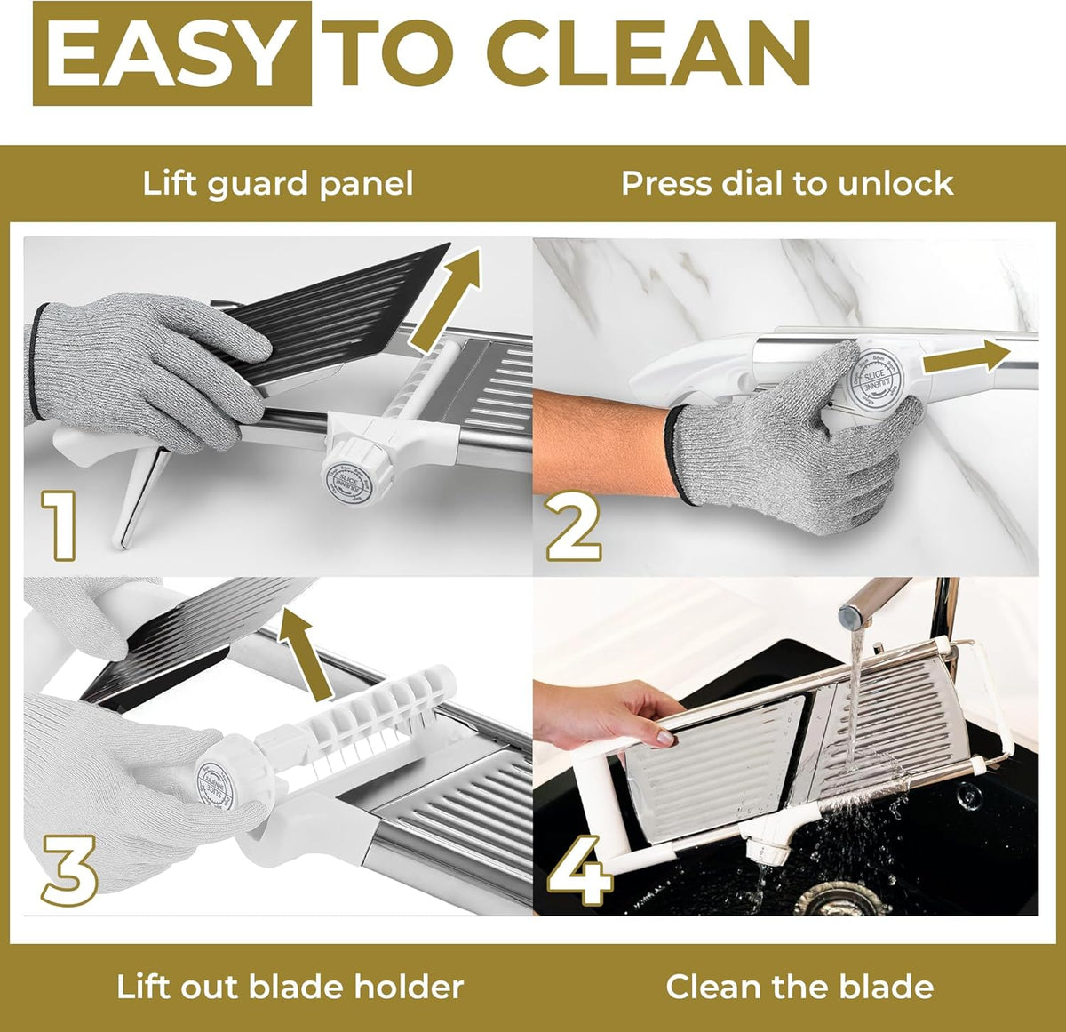 Gramercy Mandoline Food Slicer With 12 Slice Settings, LITE Edition