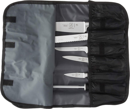 Millennia 8-Piece Knife Roll Set, Black Handles