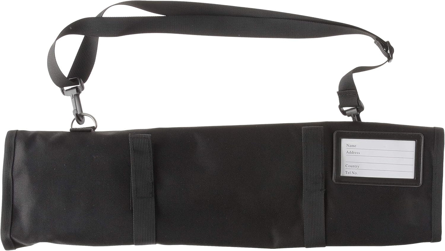 Millennia 8-Piece Knife Roll Set, Black Handles