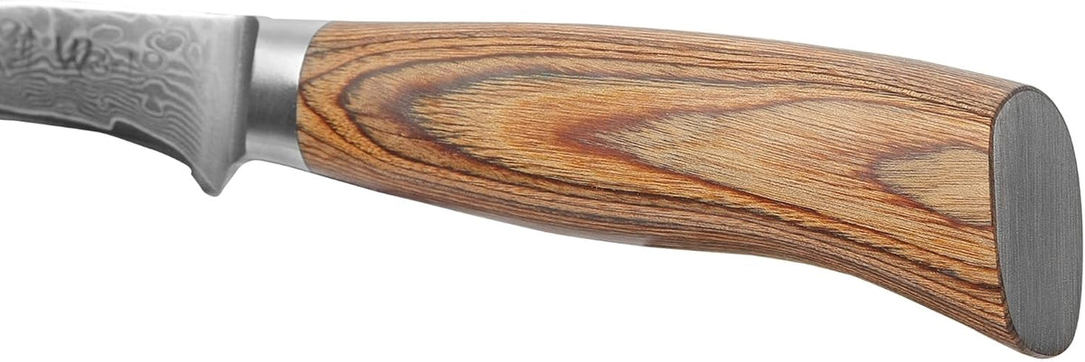 EDIB Pro Peeling Knife, 2.4" VG10 Damascus Blade, Pakkawood Handle | Peeling chef knife for apples, potatoes, citrus and tourné cuts, with close in-hand control for delicate shaping and trimming