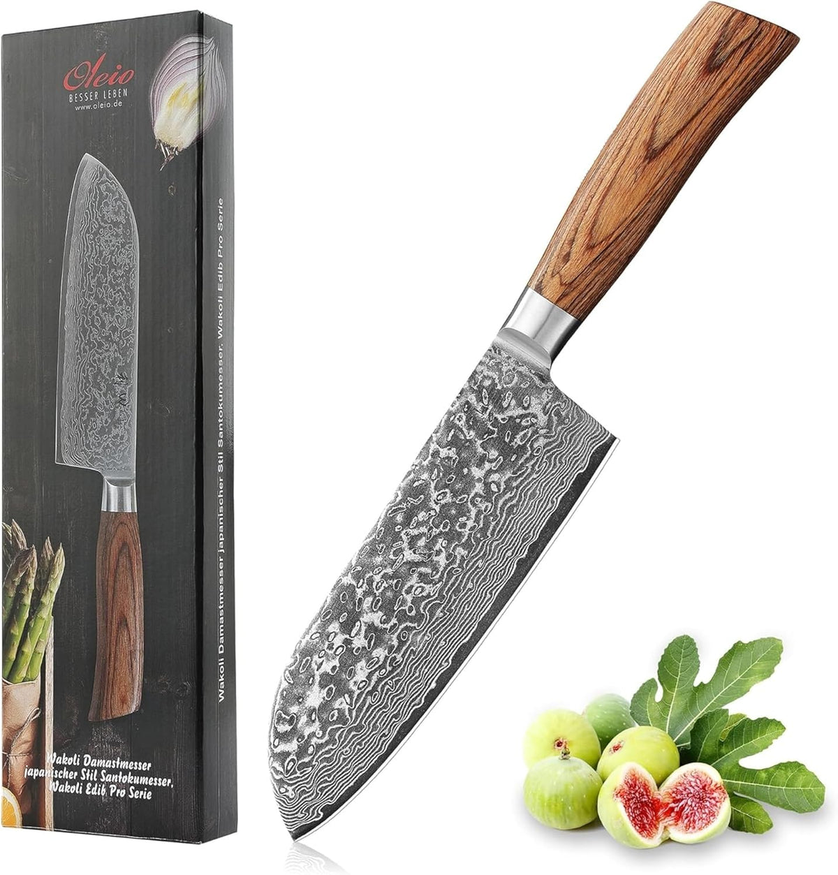 EDIB Pro Peeling Knife, 2.4" VG10 Damascus Blade, Pakkawood Handle | Peeling chef knife for apples, potatoes, citrus and tourné cuts, with close in-hand control for delicate shaping and trimming