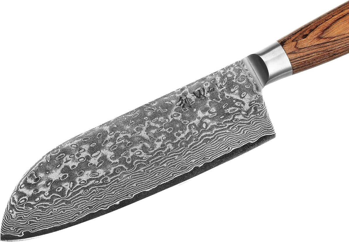 EDIB Pro Peeling Knife, 2.4" VG10 Damascus Blade, Pakkawood Handle | Peeling chef knife for apples, potatoes, citrus and tourné cuts, with close in-hand control for delicate shaping and trimming