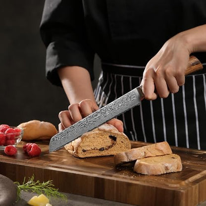 EDIB Pro Peeling Knife, 2.4" VG10 Damascus Blade, Pakkawood Handle | Peeling chef knife for apples, potatoes, citrus and tourné cuts, with close in-hand control for delicate shaping and trimming