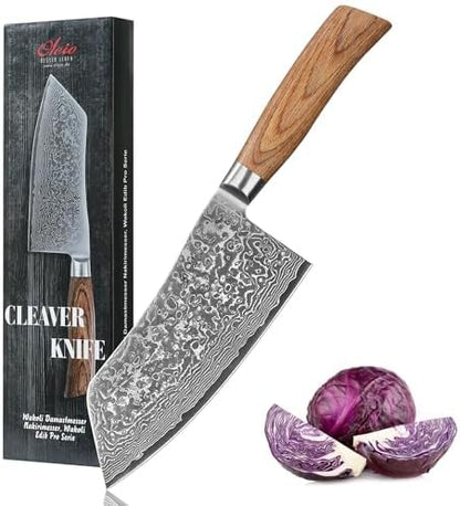 EDIB Pro Peeling Knife, 2.4" VG10 Damascus Blade, Pakkawood Handle | Peeling chef knife for apples, potatoes, citrus and tourné cuts, with close in-hand control for delicate shaping and trimming