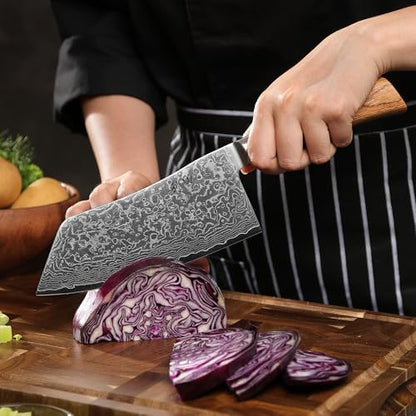 EDIB Pro Peeling Knife, 2.4" VG10 Damascus Blade, Pakkawood Handle | Peeling chef knife for apples, potatoes, citrus and tourné cuts, with close in-hand control for delicate shaping and trimming