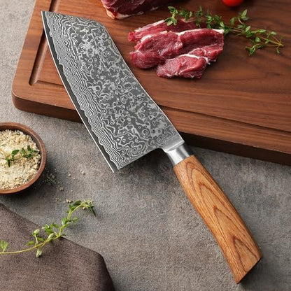 EDIB Pro Peeling Knife, 2.4" VG10 Damascus Blade, Pakkawood Handle | Peeling chef knife for apples, potatoes, citrus and tourné cuts, with close in-hand control for delicate shaping and trimming
