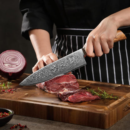 EDIB Pro Peeling Knife, 2.4" VG10 Damascus Blade, Pakkawood Handle | Peeling chef knife for apples, potatoes, citrus and tourné cuts, with close in-hand control for delicate shaping and trimming