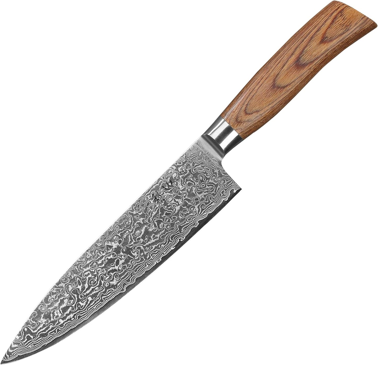 EDIB Pro Peeling Knife, 2.4" VG10 Damascus Blade, Pakkawood Handle | Peeling chef knife for apples, potatoes, citrus and tourné cuts, with close in-hand control for delicate shaping and trimming
