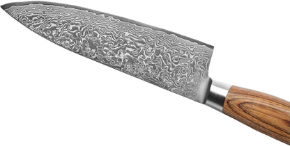 EDIB Pro Peeling Knife, 2.4" VG10 Damascus Blade, Pakkawood Handle | Peeling chef knife for apples, potatoes, citrus and tourné cuts, with close in-hand control for delicate shaping and trimming