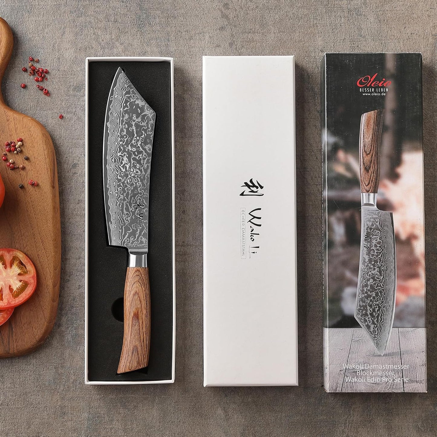 EDIB Pro Peeling Knife, 2.4" VG10 Damascus Blade, Pakkawood Handle | Peeling chef knife for apples, potatoes, citrus and tourné cuts, with close in-hand control for delicate shaping and trimming