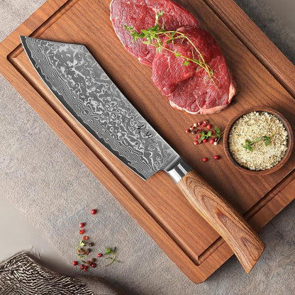 EDIB Pro Peeling Knife, 2.4" VG10 Damascus Blade, Pakkawood Handle | Peeling chef knife for apples, potatoes, citrus and tourné cuts, with close in-hand control for delicate shaping and trimming