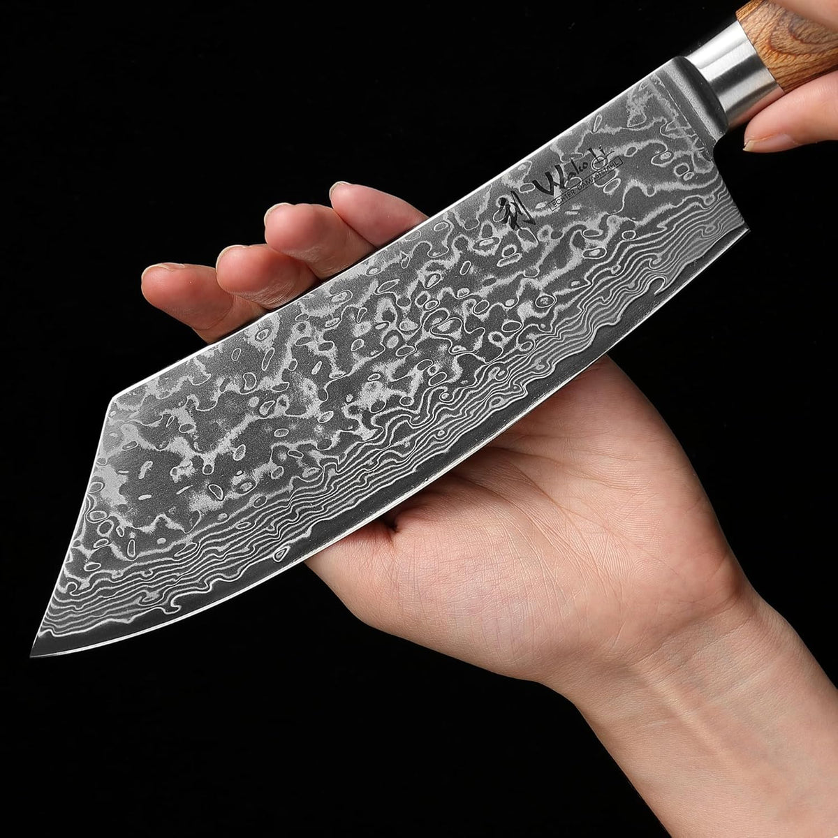 EDIB Pro Peeling Knife, 2.4" VG10 Damascus Blade, Pakkawood Handle | Peeling chef knife for apples, potatoes, citrus and tourné cuts, with close in-hand control for delicate shaping and trimming
