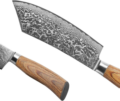 EDIB Pro Peeling Knife, 2.4" VG10 Damascus Blade, Pakkawood Handle | Peeling chef knife for apples, potatoes, citrus and tourné cuts, with close in-hand control for delicate shaping and trimming