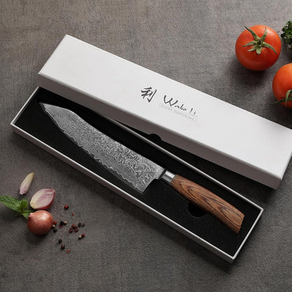 EDIB Pro Peeling Knife, 2.4" VG10 Damascus Blade, Pakkawood Handle | Peeling chef knife for apples, potatoes, citrus and tourné cuts, with close in-hand control for delicate shaping and trimming