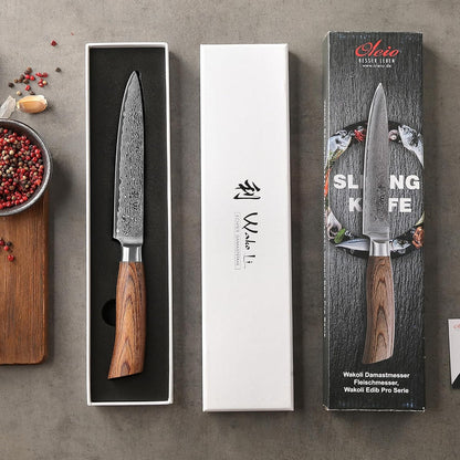 EDIB Pro Peeling Knife, 2.4" VG10 Damascus Blade, Pakkawood Handle | Peeling chef knife for apples, potatoes, citrus and tourné cuts, with close in-hand control for delicate shaping and trimming