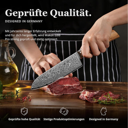 EDIB Pro Peeling Knife, 2.4" VG10 Damascus Blade, Pakkawood Handle | Peeling chef knife for apples, potatoes, citrus and tourné cuts, with close in-hand control for delicate shaping and trimming