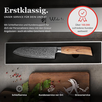 EDIB Pro Peeling Knife, 2.4" VG10 Damascus Blade, Pakkawood Handle | Peeling chef knife for apples, potatoes, citrus and tourné cuts, with close in-hand control for delicate shaping and trimming