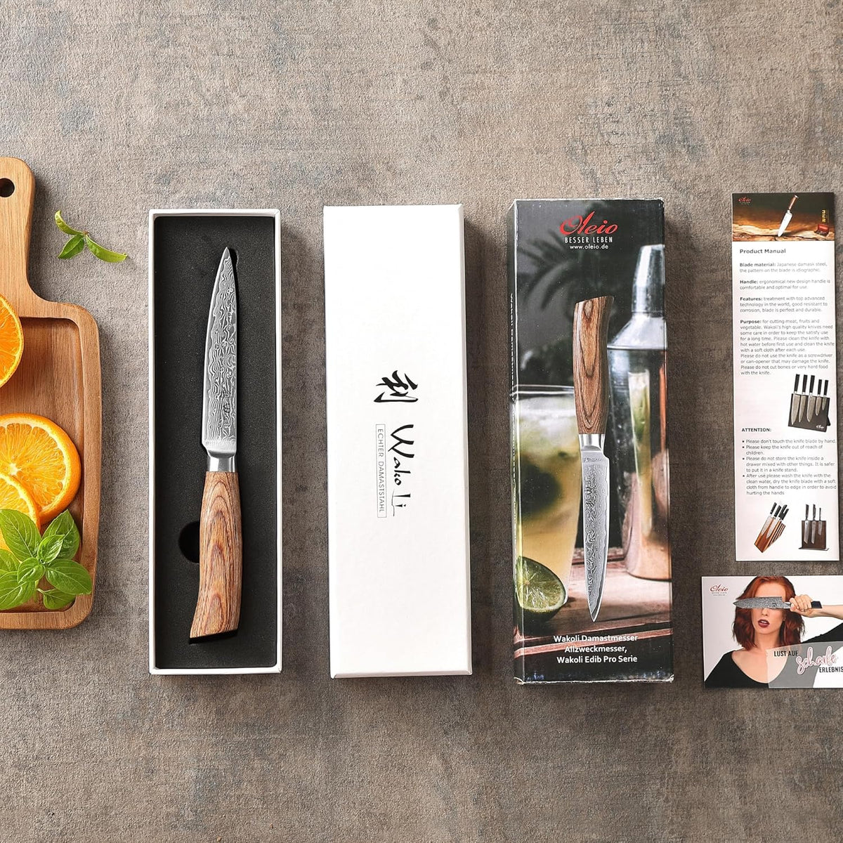 EDIB Pro Peeling Knife, 2.4" VG10 Damascus Blade, Pakkawood Handle | Peeling chef knife for apples, potatoes, citrus and tourné cuts, with close in-hand control for delicate shaping and trimming