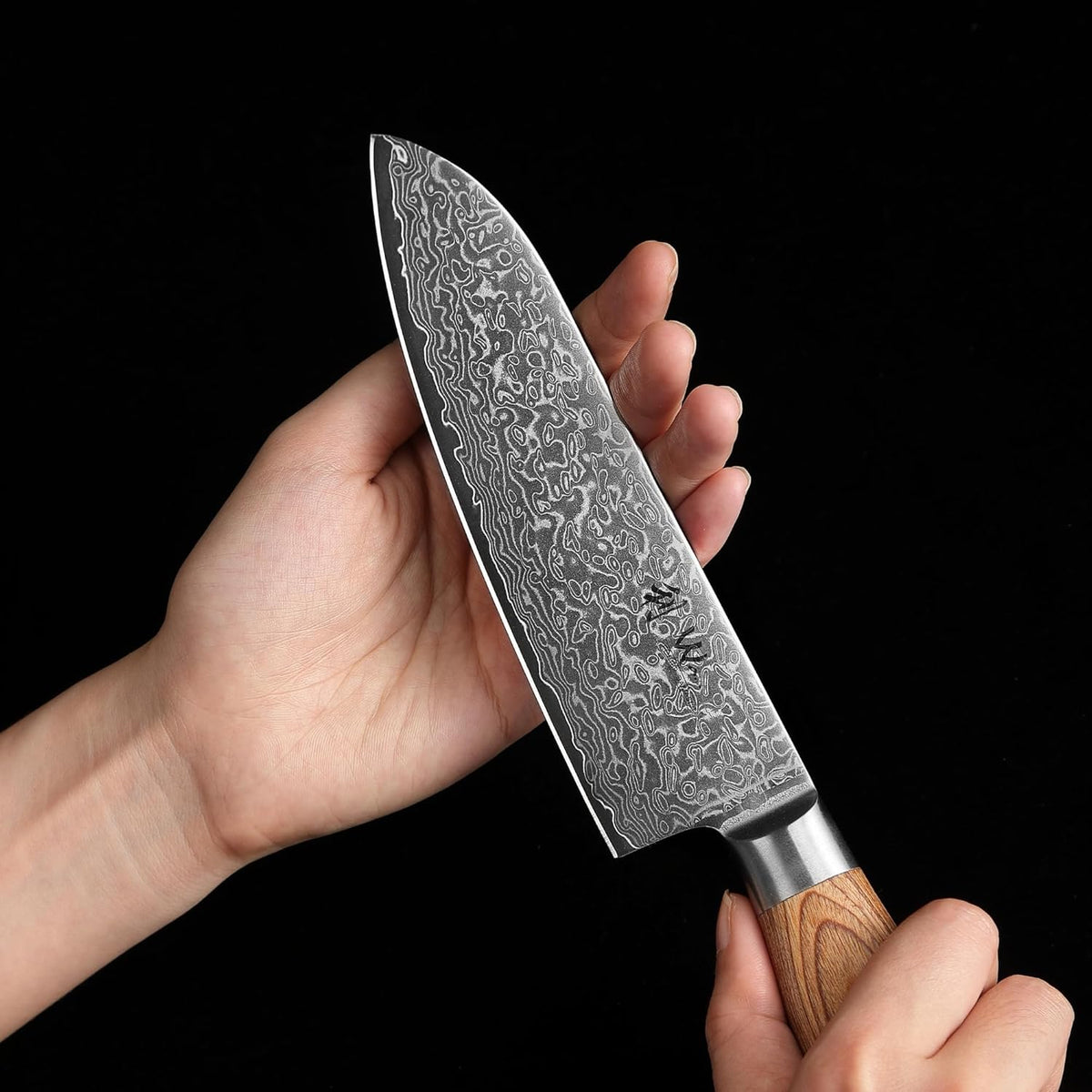 EDIB Pro Peeling Knife, 2.4" VG10 Damascus Blade, Pakkawood Handle | Peeling chef knife for apples, potatoes, citrus and tourné cuts, with close in-hand control for delicate shaping and trimming